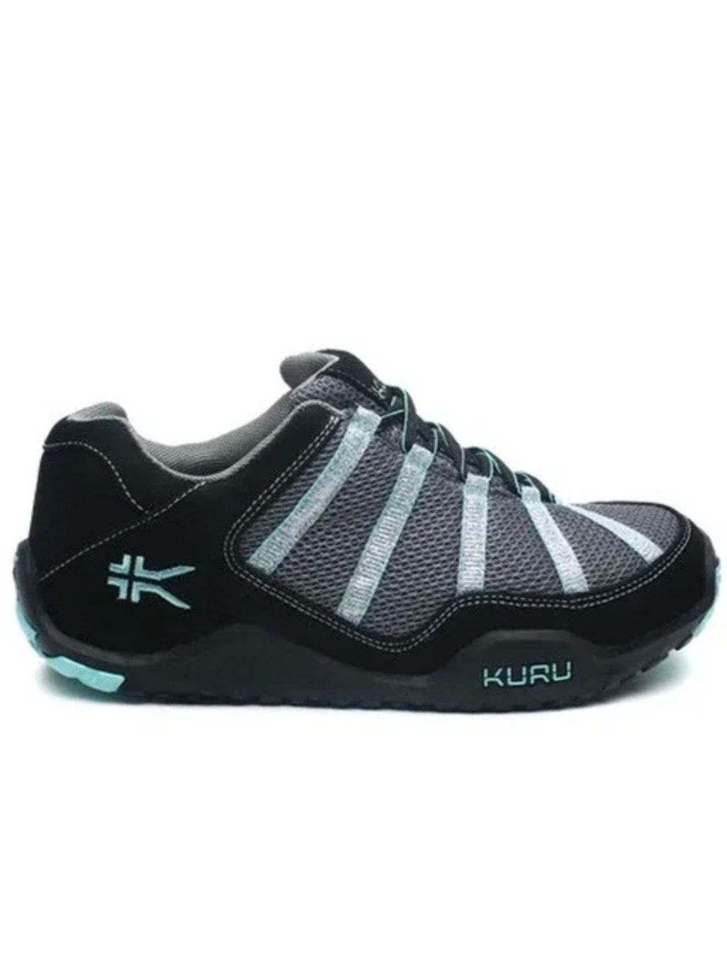 Kuru Chicane Hiking Shoes Leather Kurusole Moisture Wicking Mesh Black Gray 12